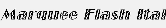 Marquee Flash Italic